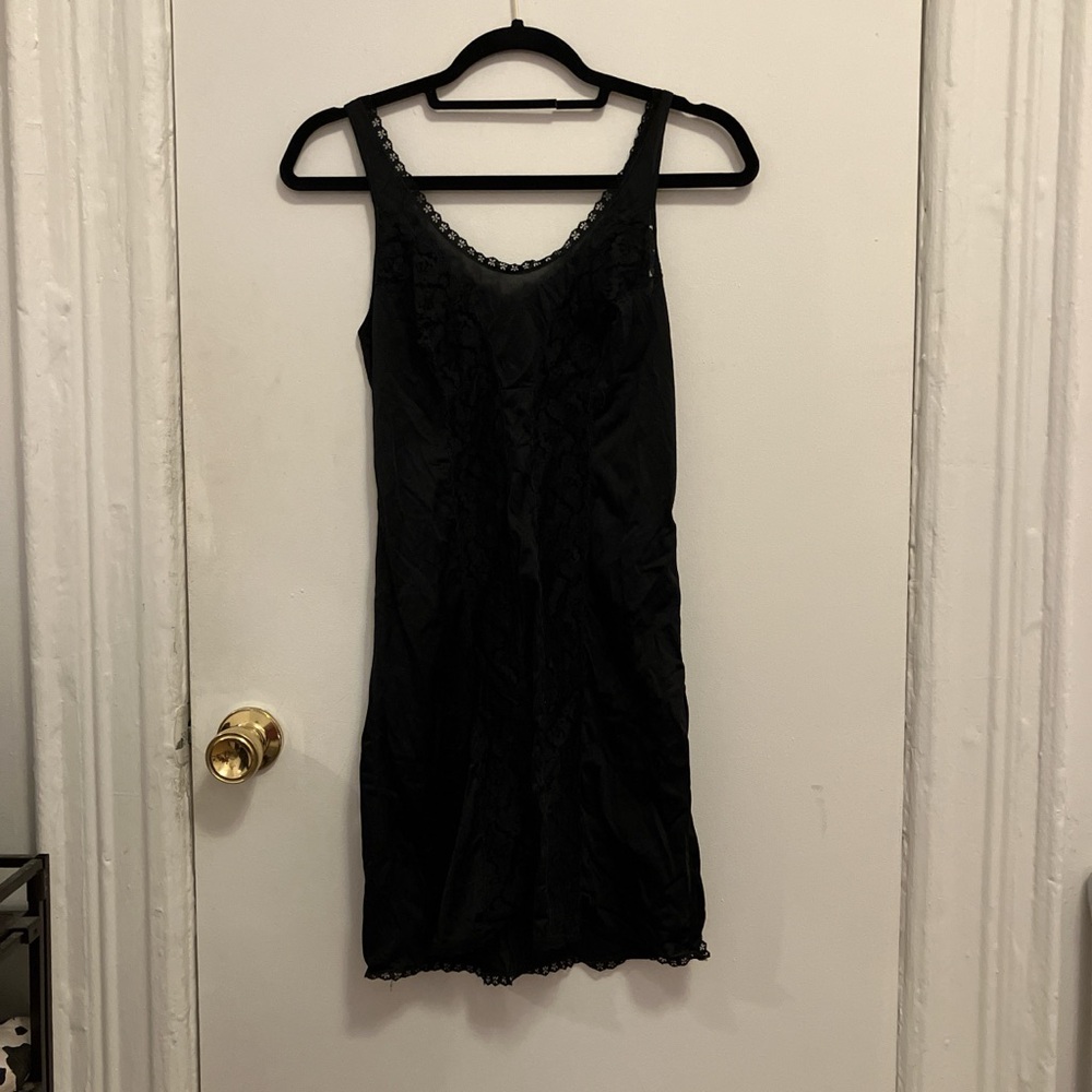 Sheer lace slip dress